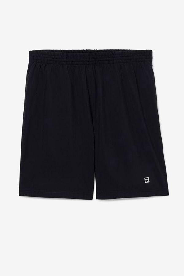 Fila Men's Modern Fit Tennis Short - Black | UK-981JUYVHO